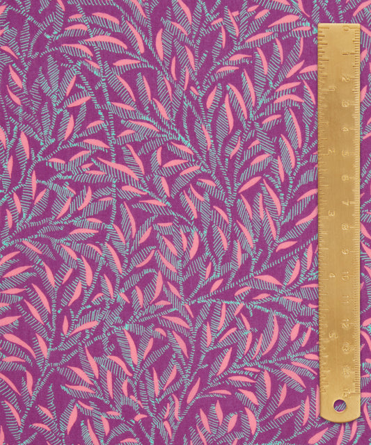 Art of Craft Liberty Fabric - One Metre - Willow Walk - Pink & Blue