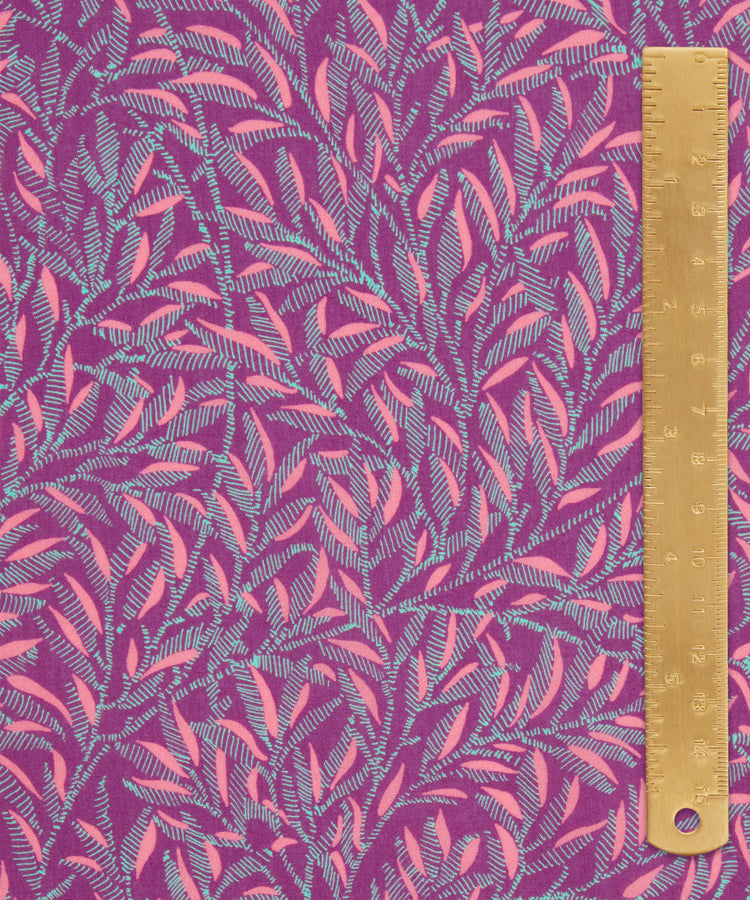 Art of Craft Liberty Fabric - One Metre - Willow Walk - Pink & Blue