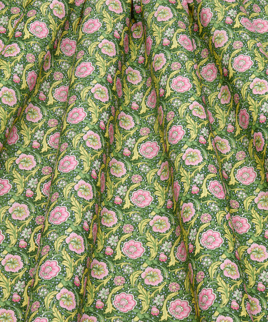 Art of Craft Liberty Fabric - One Metre - Finesse - Green