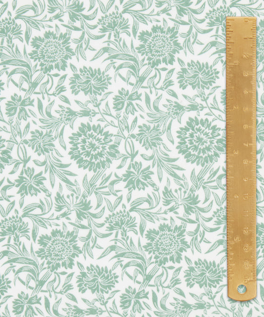 Art of Craft Liberty Fabric - One Metre - Devonshire - Green