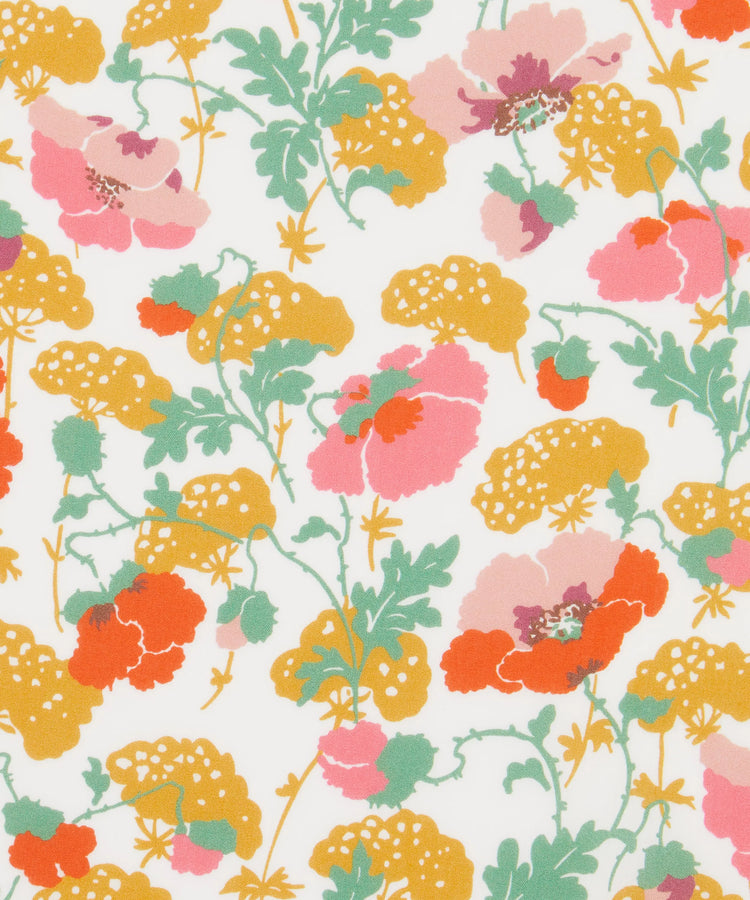 Women in Print Fabric Collection - Lawrence Poppies Tana Lawn Cotton - One Metre