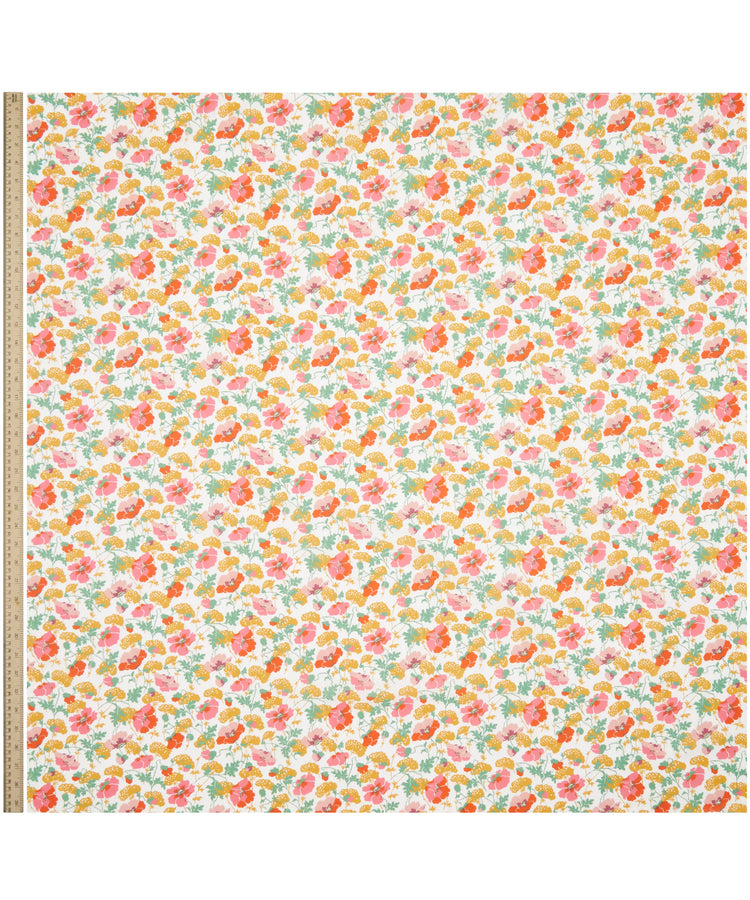 Women in Print Fabric Collection - Lawrence Poppies Tana Lawn Cotton - One Metre