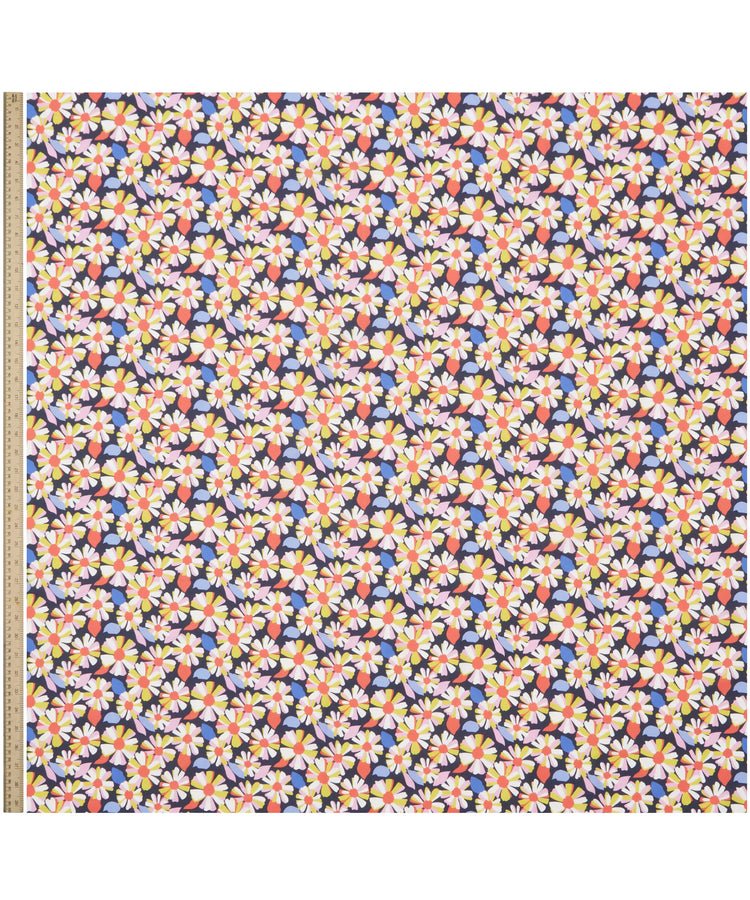 Women in Print Fabric Collection -Daisy Olive Tana Lawn Cotton- One Metre