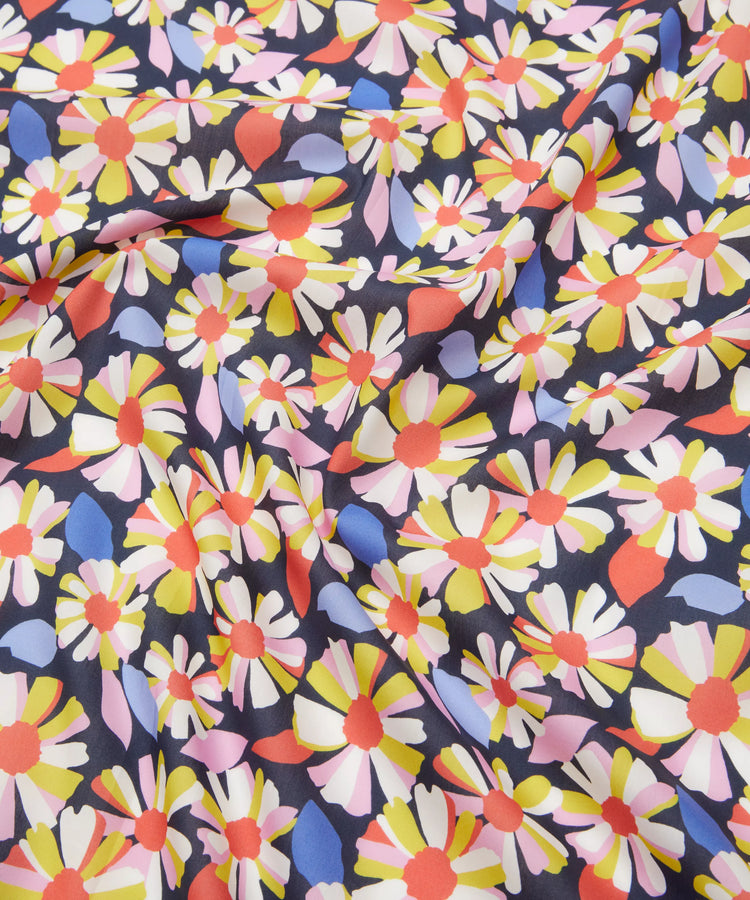 Women in Print Fabric Collection -Daisy Olive Tana Lawn Cotton- One Metre