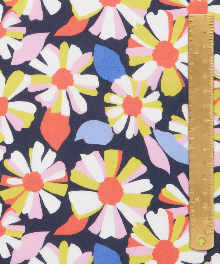 Women in Print Fabric Collection -Daisy Olive Tana Lawn Cotton- One Metre