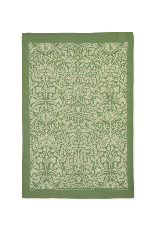 Acorn Green Tea Towel
