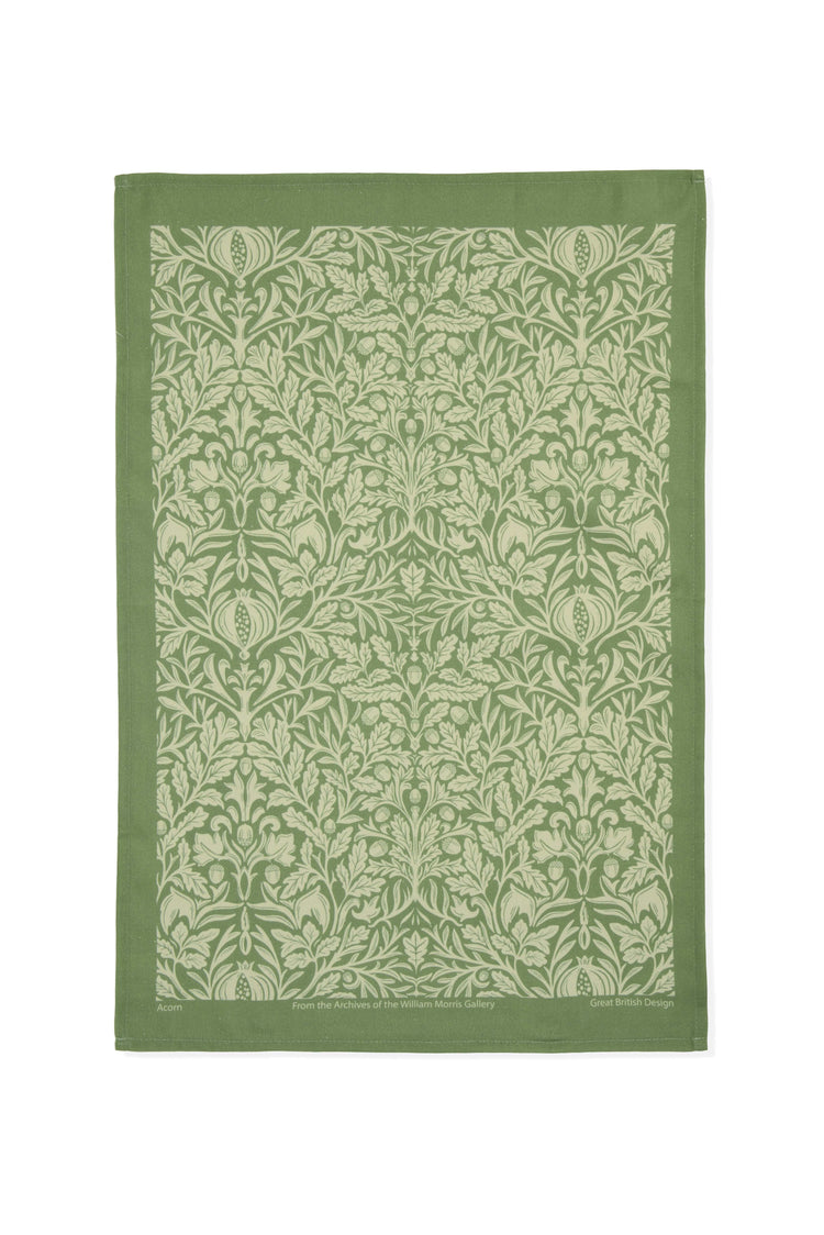 Acorn Green Tea Towel