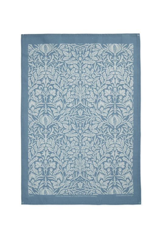 Acorn Blue Tea Towel