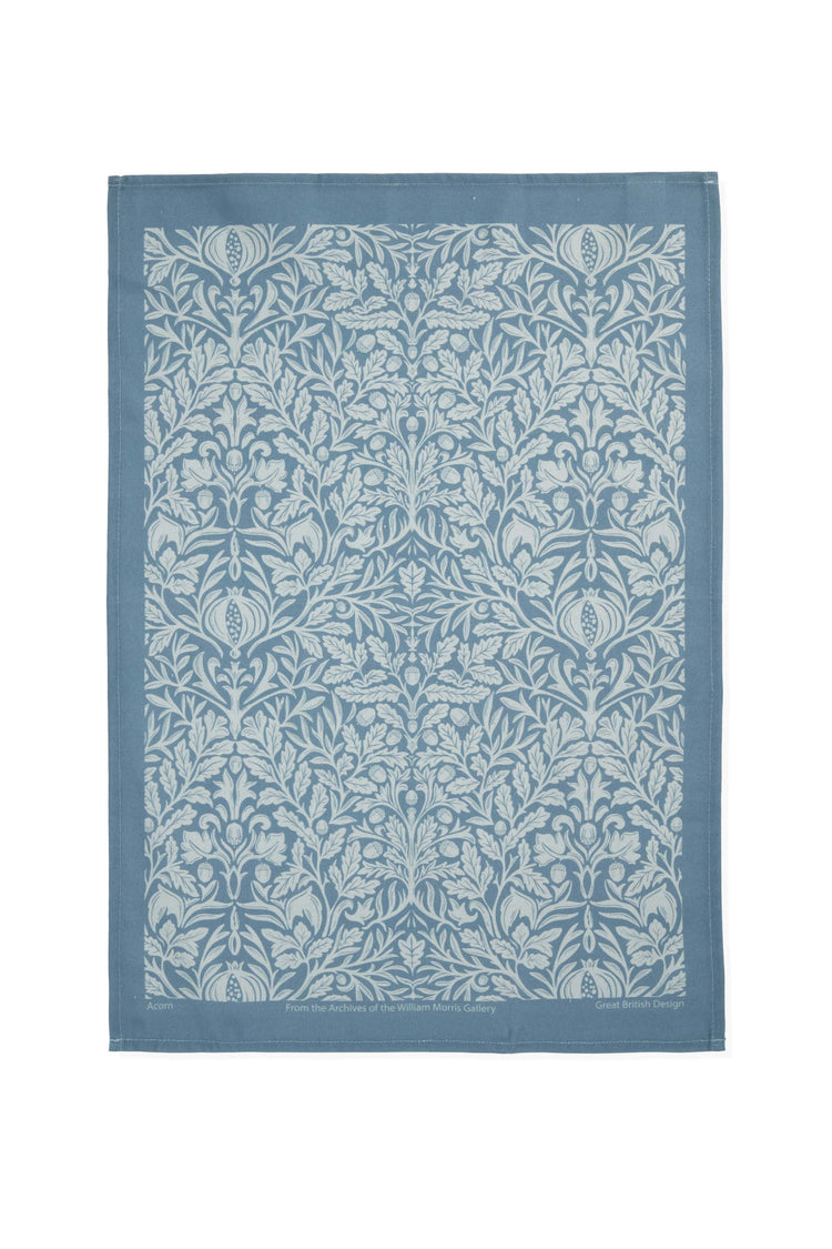 Acorn Blue Tea Towel
