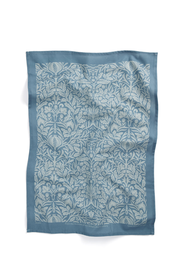 Acorn Blue Tea Towel