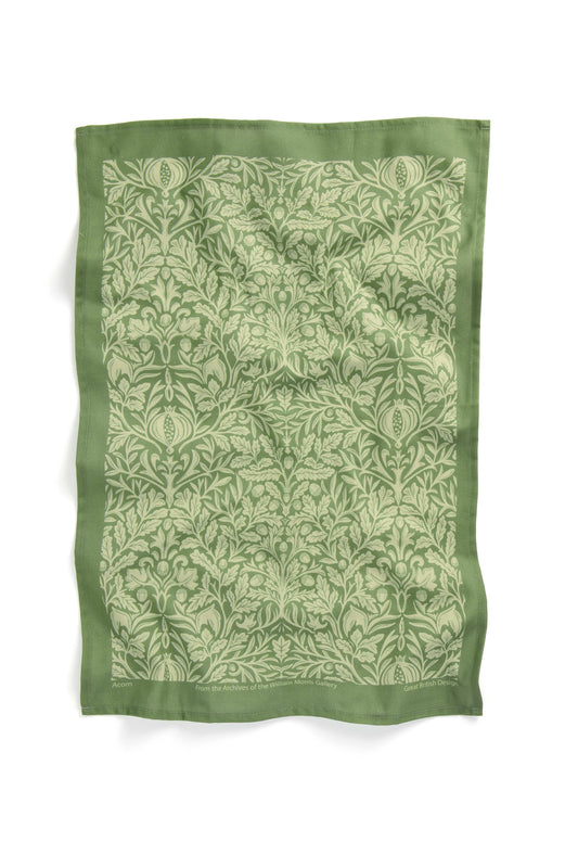 Acorn Green Tea Towel