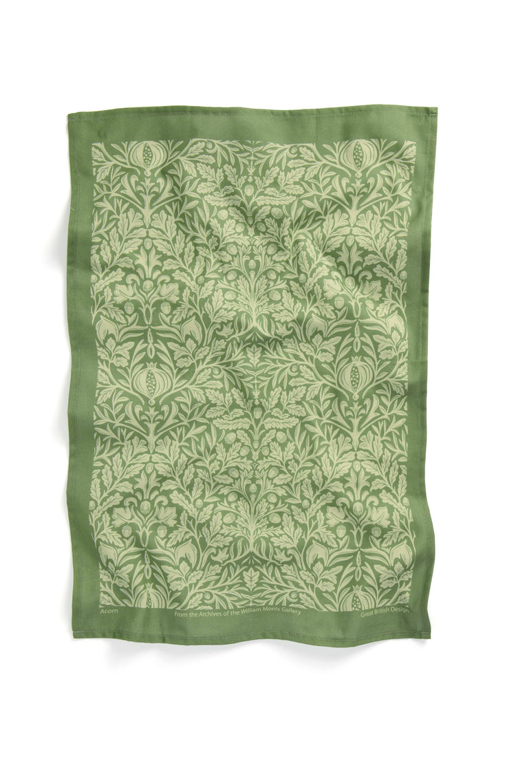 Acorn Green Tea Towel