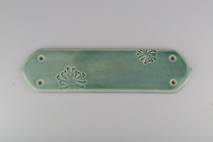 May Morris Honeysuckle Ceramic Fingerplates by Emma Lacey