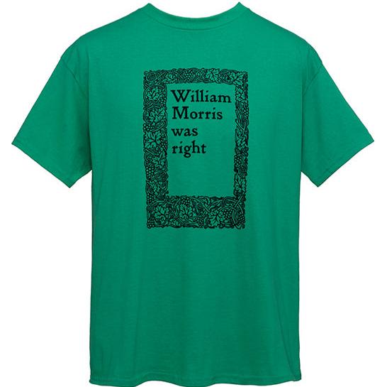 Jeremy Deller x William Morris Gallery 'William Morris Was Right' T-shirt, 2024