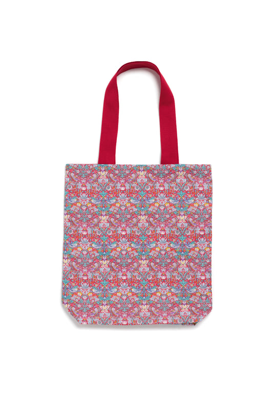 Strawberry Thief Tote Bag - Red