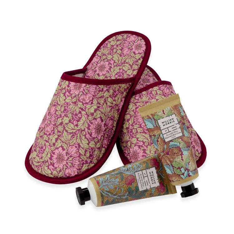 William Morris At Home Beautiful Sleep Quilted Slipper Set