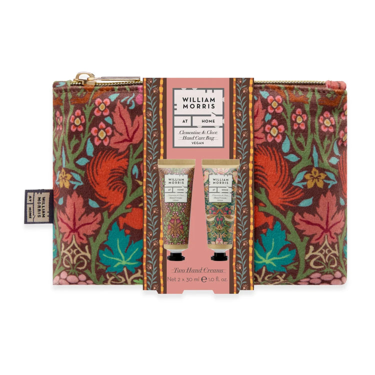 William Morris At Home Oak & Willow Hand Care Velvet Pouch Set