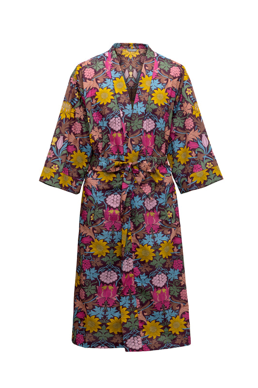 Long Dressing Gown in Standen Liberty Tana Lawn Cotton