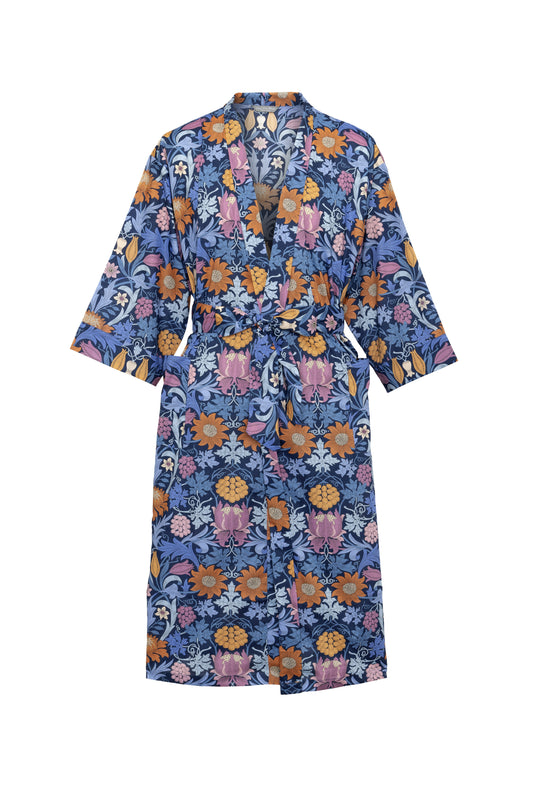 Long Dressing Gown in Standen Liberty Tana Lawn Cotton