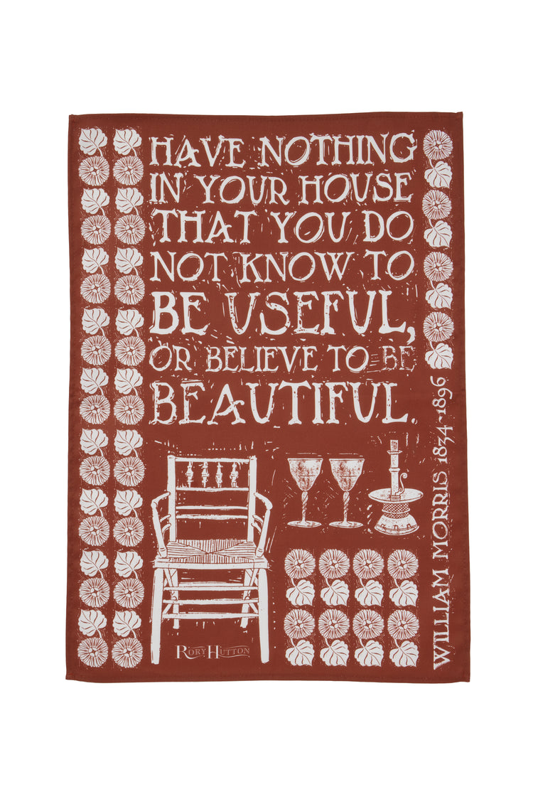 Rory Hutton Red House Cotton Tea Towel