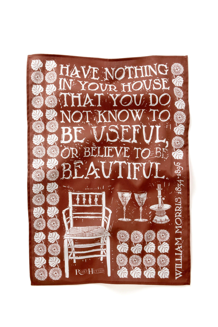 Rory Hutton Red House Cotton Tea Towel