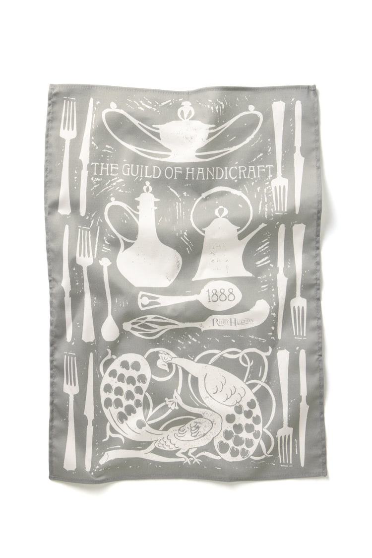 Rory Hutton Guild of Handicraft Cotton Tea Towel