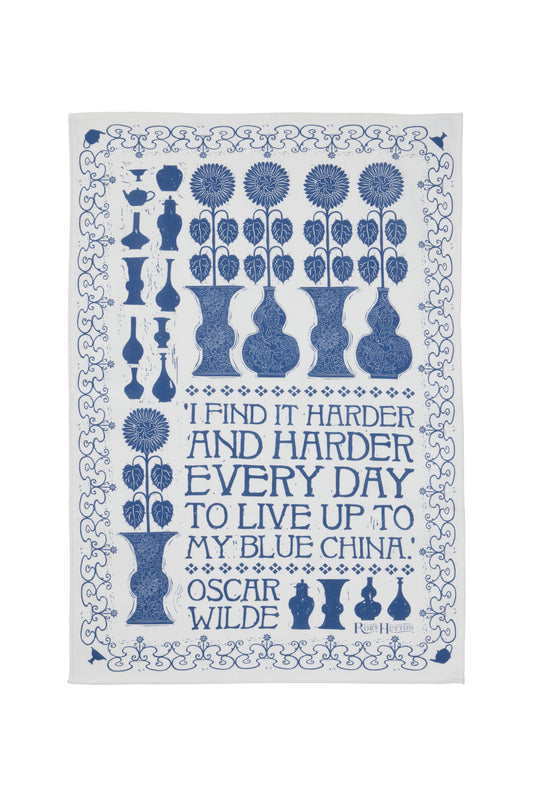 Rory Hutton Oscar Wilde Cotton Tea Towel