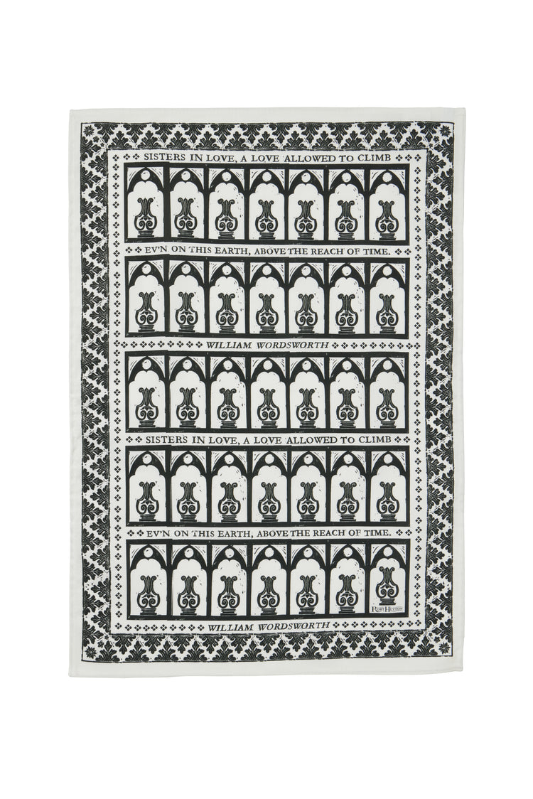 Rory Hutton Ladies of Llangollen Cotton Tea Towel