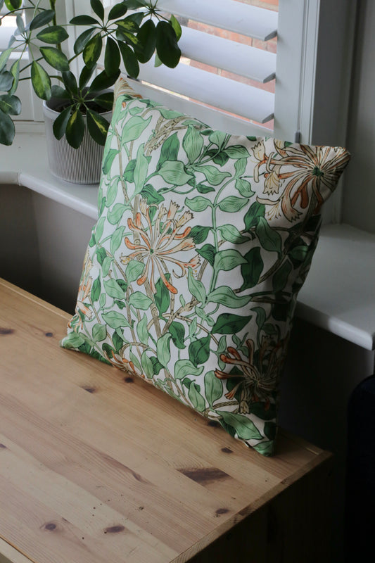 Honeysuckle Cushion Cover by May Morris