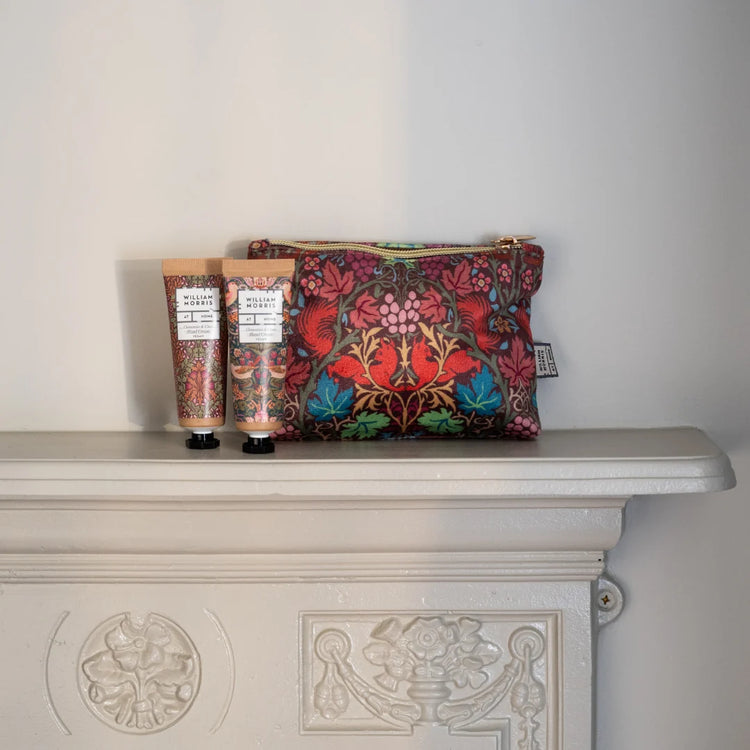 William Morris At Home Oak & Willow Hand Care Velvet Pouch Set
