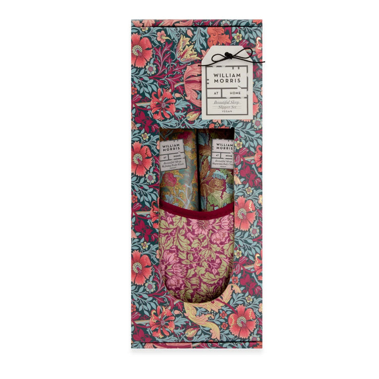 William Morris At Home Beautiful Sleep Quilted Slipper Set