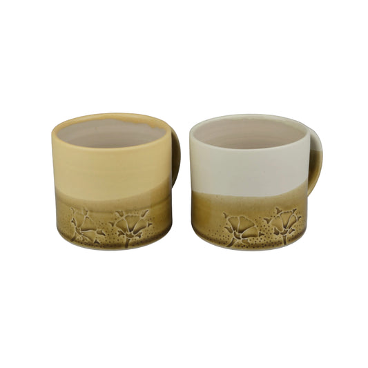 May Morris Hornpoppy Ceramic Mugs by Emma Lacey