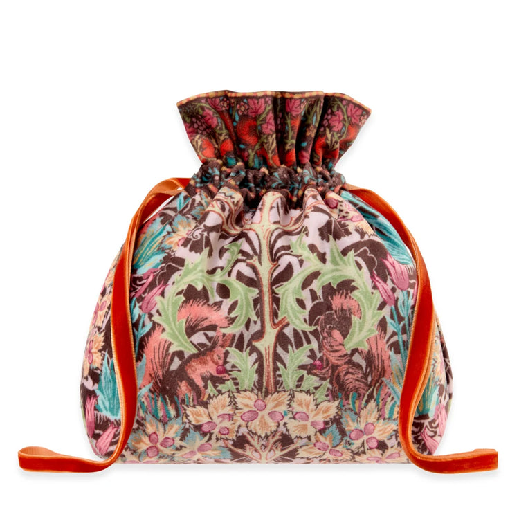 William Morris At Home Oak & Willow Velvet Drawstring Pouch Set