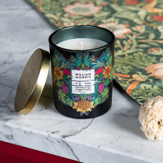 William Morris At Home Sunflower Swan Clementine & Clove Scented Candle