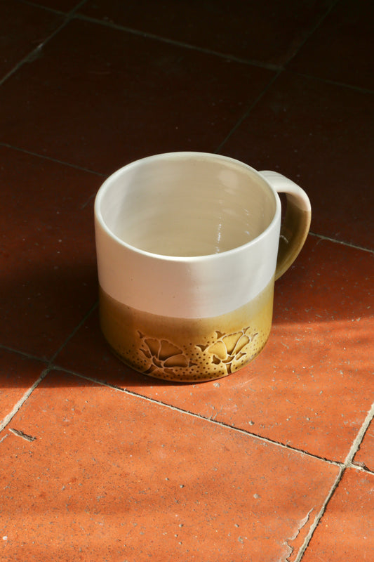 May Morris Hornpoppy Ceramic Mugs by Emma Lacey