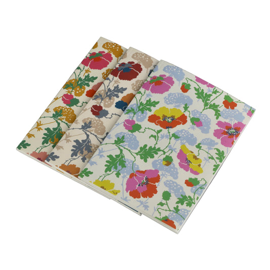Lawrence Poppies A6 Notebooks by Madeleine Lawrence for Liberty London