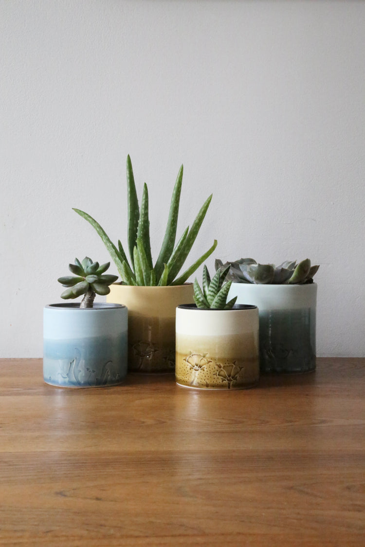 May Morris Arcadia Ceramic Planters by Emma Lacey