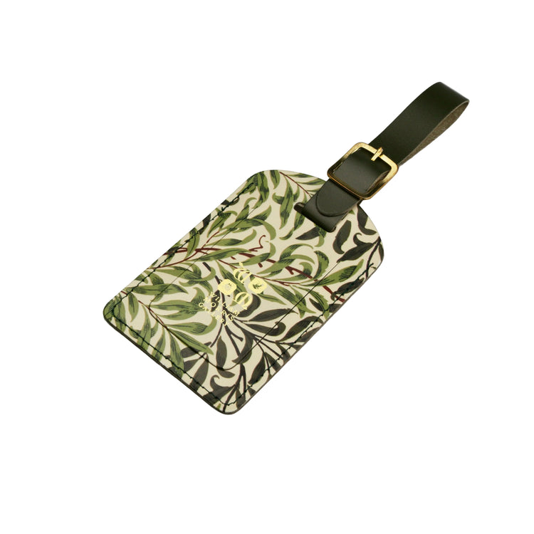 Willow Bough Leather Luggage Tag