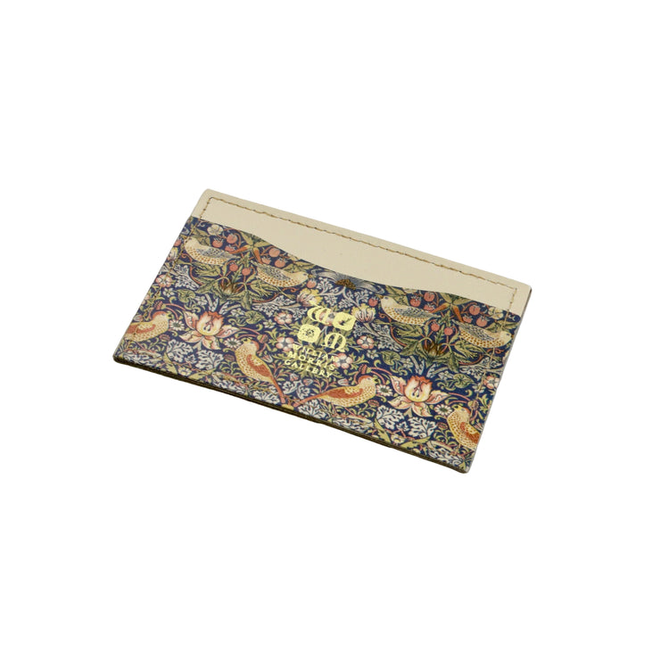 Strawberry Thief Leather Slim Card Holder