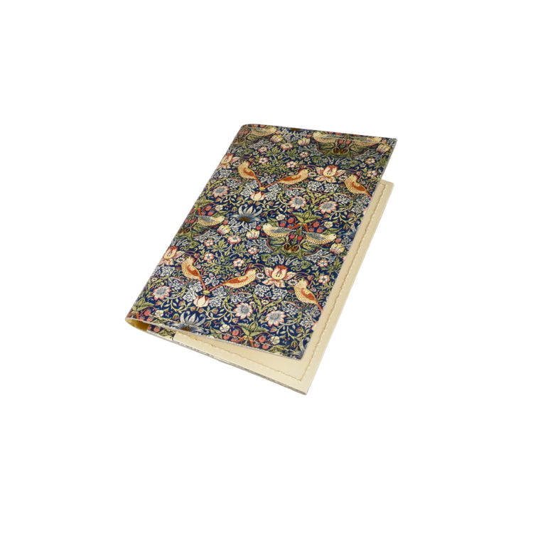 Strawberry Thief Leather Passport Cover