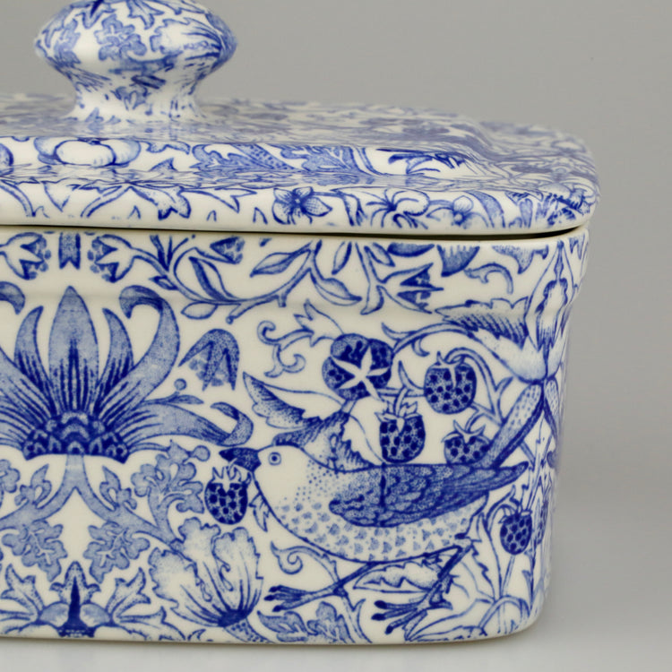 Strawberry Thief Butter Dish by Burleigh PRE- ORDER