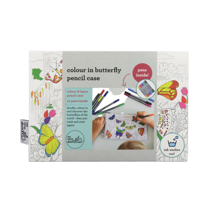 Butterfly Colouring Pencil Case from EatSleepDoodle