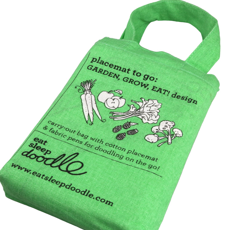 Garden, Grow & Eat Placemat To Go from EatSleepDoodle