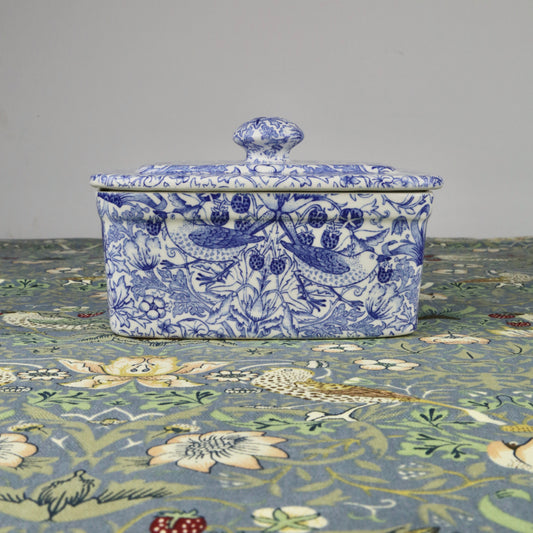 Strawberry Thief Butter Dish by Burleigh