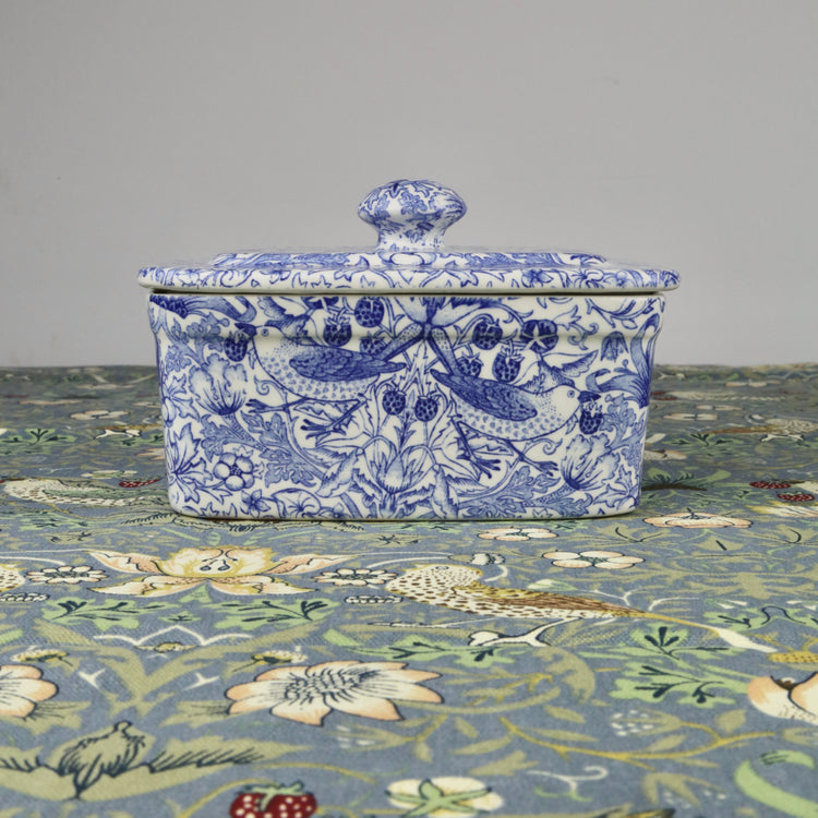 Strawberry Thief Butter Dish by Burleigh