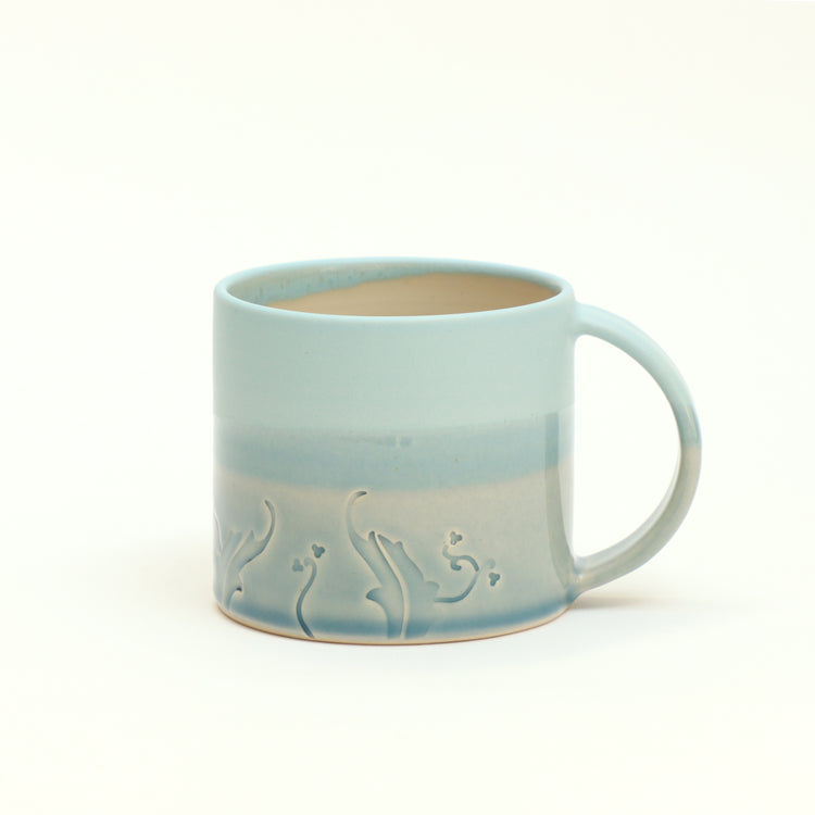 May Morris Arcadia Ceramic Mugs by Emma Lacey