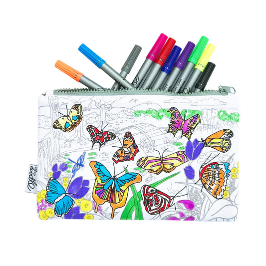 Butterfly Colouring Pencil Case from EatSleepDoodle