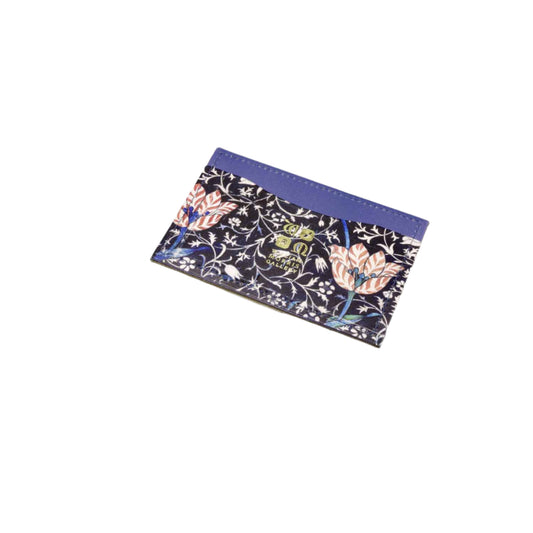 Floral patterned pouch on a white background