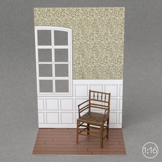 Sussex armchair - Miniature paper model kit