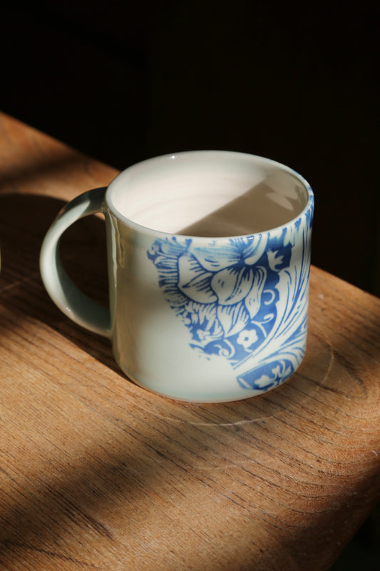 May Morris Arcadia Ceramic Mugs by Emma Lacey